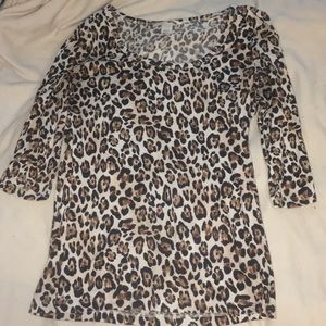 Victoria’s Secret Cheetah Half Sleeve Top